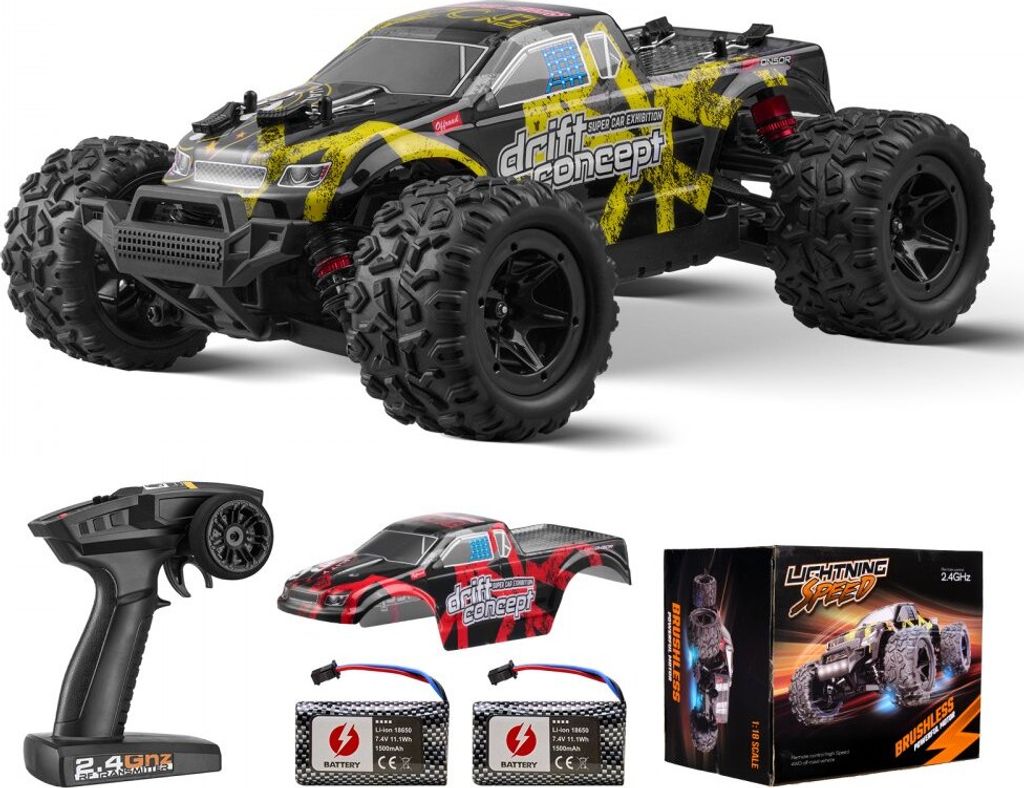 Ferngesteuertes Auto - RC Auto 1:18 - All Terrain 4WD Offroad-Truck - Maße 27x20x10cm - Spielzeugauto für draußen