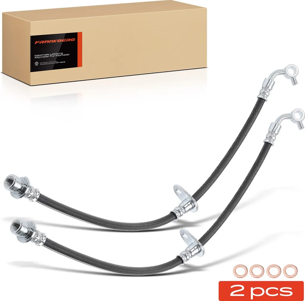 Lot de 2 Flexibles de Frein Arrière pour Entretien Honda CR-V III RE/RT