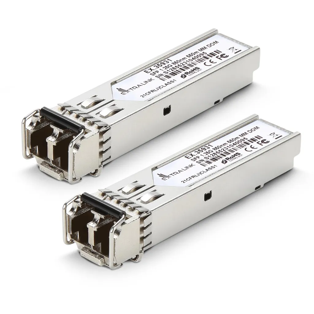 Transceiver SFP Extralink 1.25G Kit x2 | LC 850nm 550m MultiMode DOM