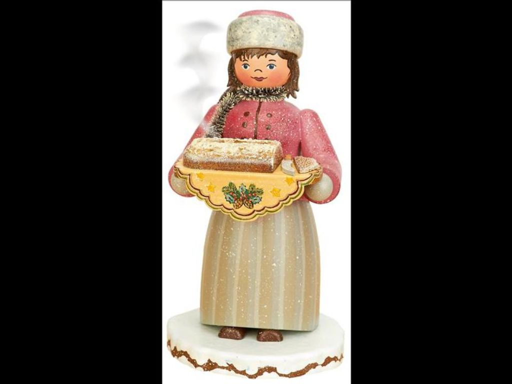 Hubrig Räuchermann / Räucherfrau Stollenmädchen Produktbild 