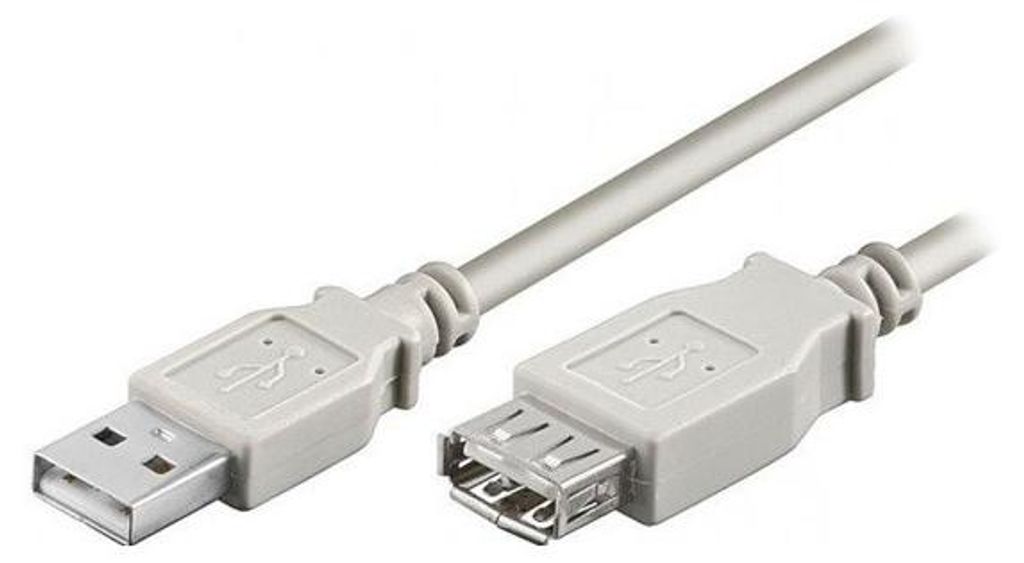 Logo USB-Verlängerungskabel (2.0), USB A M - USB A F, 5m, Produktbild 