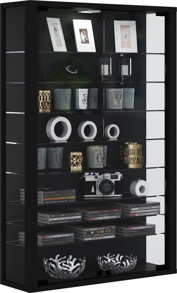 Vitrinenwandvitrine Vitrosa Mini schwarz Produktbild 