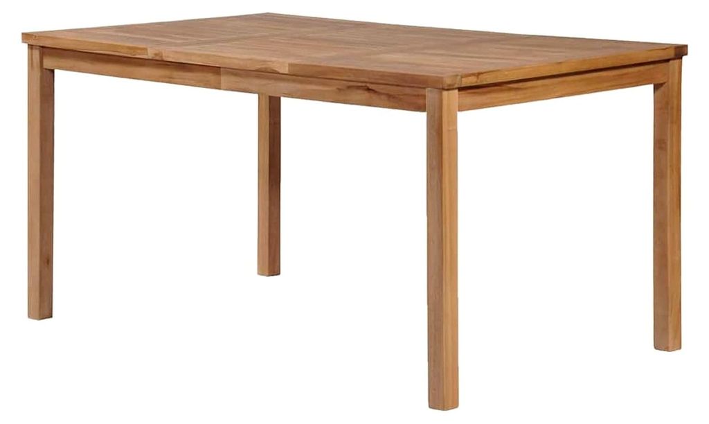Gartentisch 150x90x77 cm aus massivem Teakholz