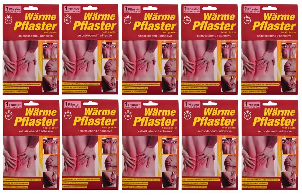 Wärmepflaster Schmerzpflaster Wärmekissen Wärmepad Rücken Pflaster 8h Wellness, Menge:1 Stück