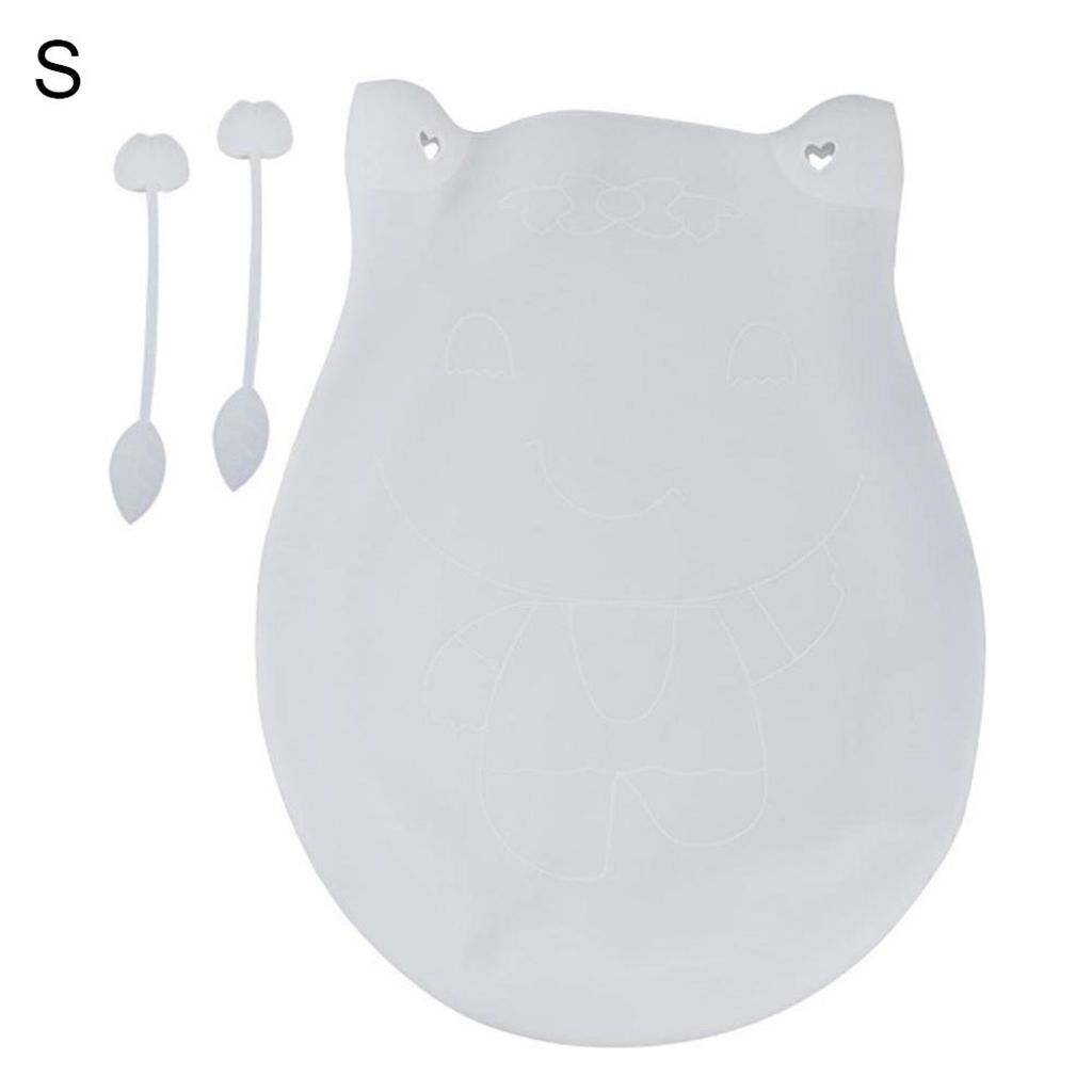 Silikon wiederverwendbares Teigmehl kneten Mischbeutel Beutel Küchenkochwerkzeug Kochwerkzeug-WeissGröße:S