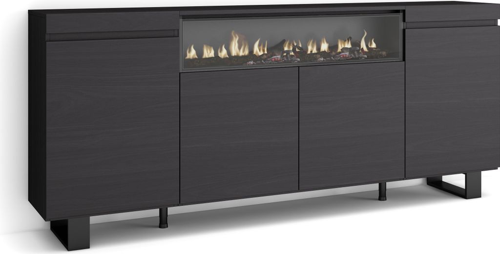 COZY Buffet salon et cuisine, 200x35x87cm, 4 Portes, Image du produit 