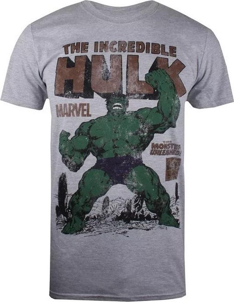 Hulk - "Rage" T-Shirt für Herren TV1499 (M) (Grau meliert)