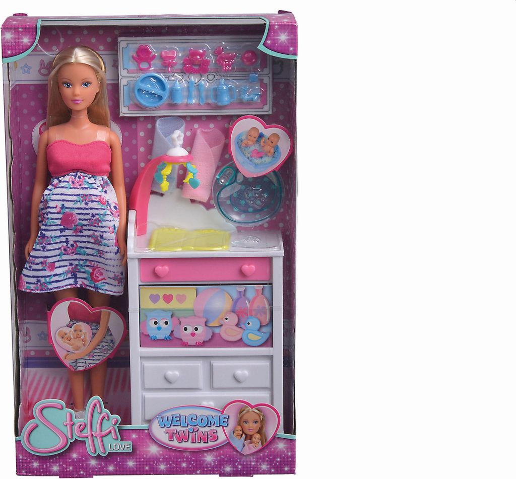 Simba Steffi Love Welcome Baby - Schwangere Puppe Mit Baby Im Bauch | 29cm Für Kinder Ab 3