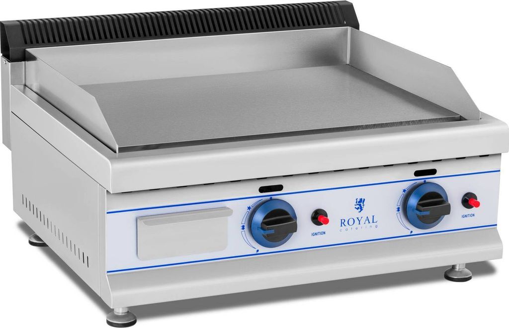 Expondo Royal Catering Gas-Doppelgrill - 65 cm - Propan/Butan 50 mbar