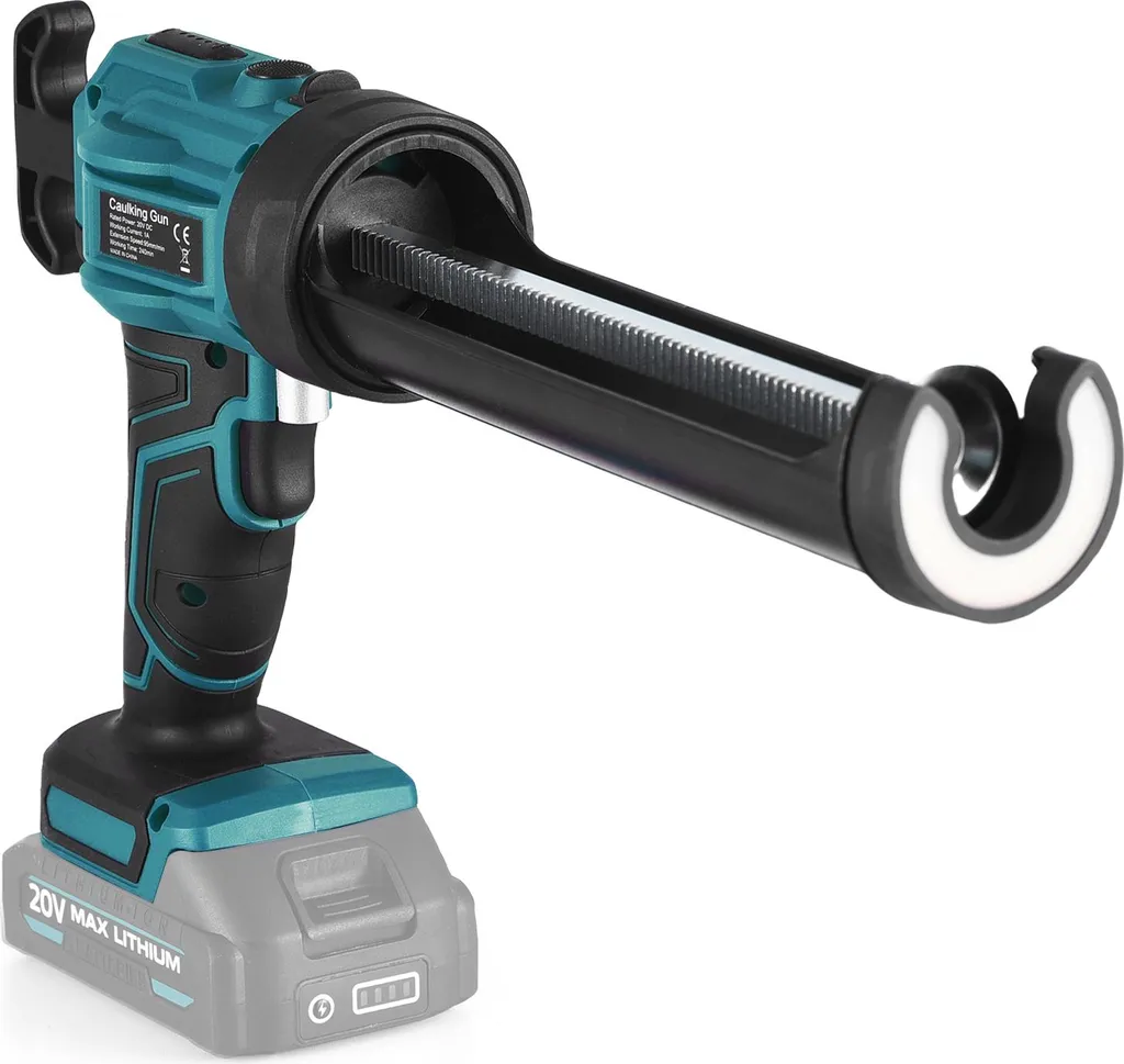 Pistolet à mastic électrique 20V à 4 vitesses avec éclairage LED intégré - 3