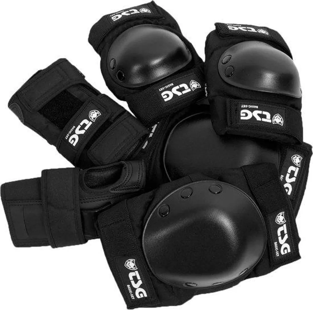Set de protections roller et skate pour enfant TSG Basic Junior noir - 3