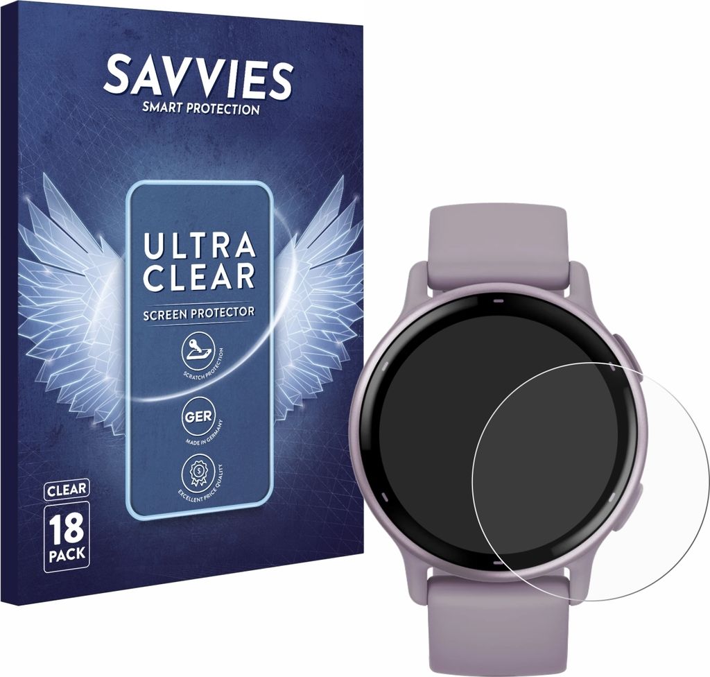 18x Für Garmin vivoactive 5 Schutzfolie Savvies Produktbild 