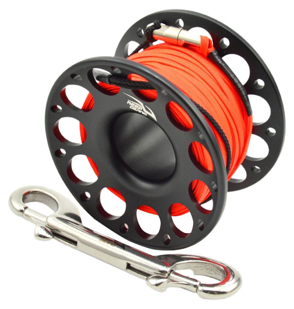 15m/30m FXL-952 Fingerrolle mit hoher Festigkeit und Doppelhakenkopf, lange Lebensdauer, professionelle Fingerrolle zum Tauchen