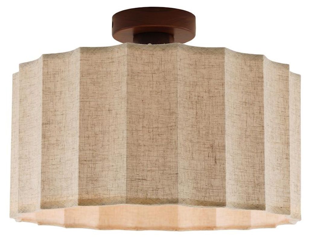Olucia - LOULOU - Deckenleuchte - Beige/Braun Produktbild  KI-generiertes Bild