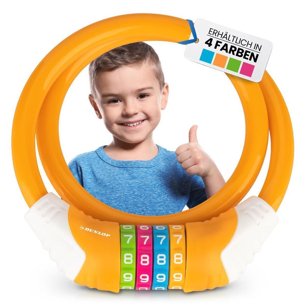 DUNLOP Fahrradschloss Kinder Fahrrad Schloss - Produktbild 