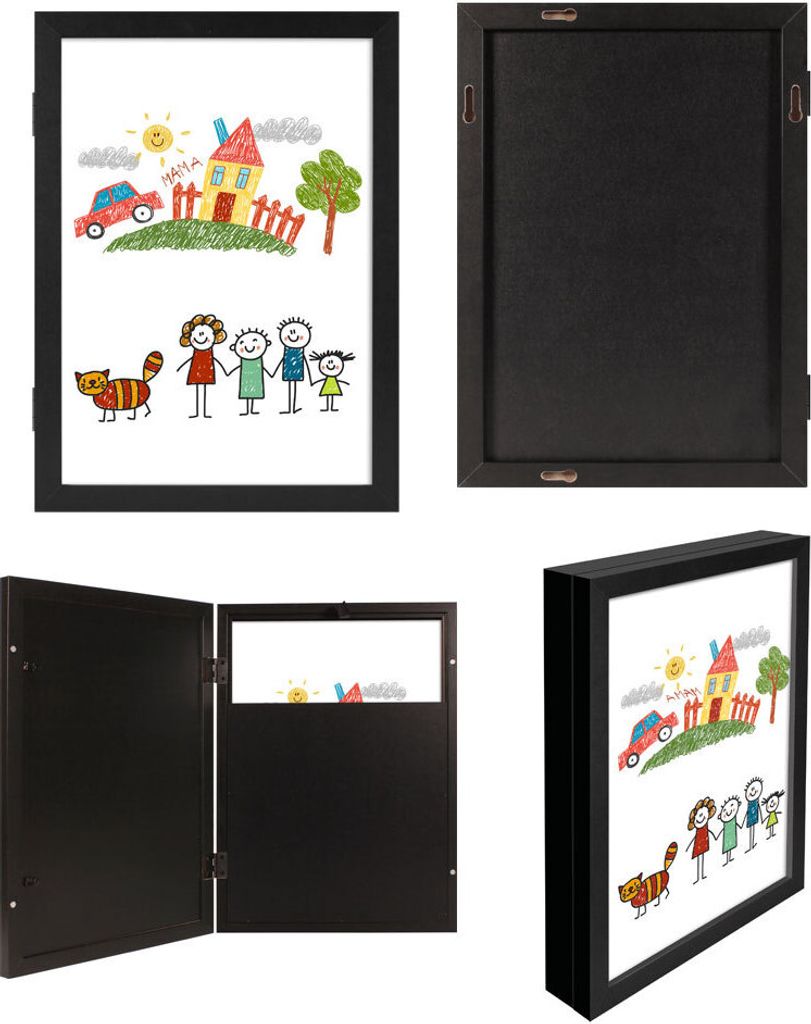 Bilderrahmen für Kinderzeichnungen A4 Kinder Kunst Rahmen Produktbild 