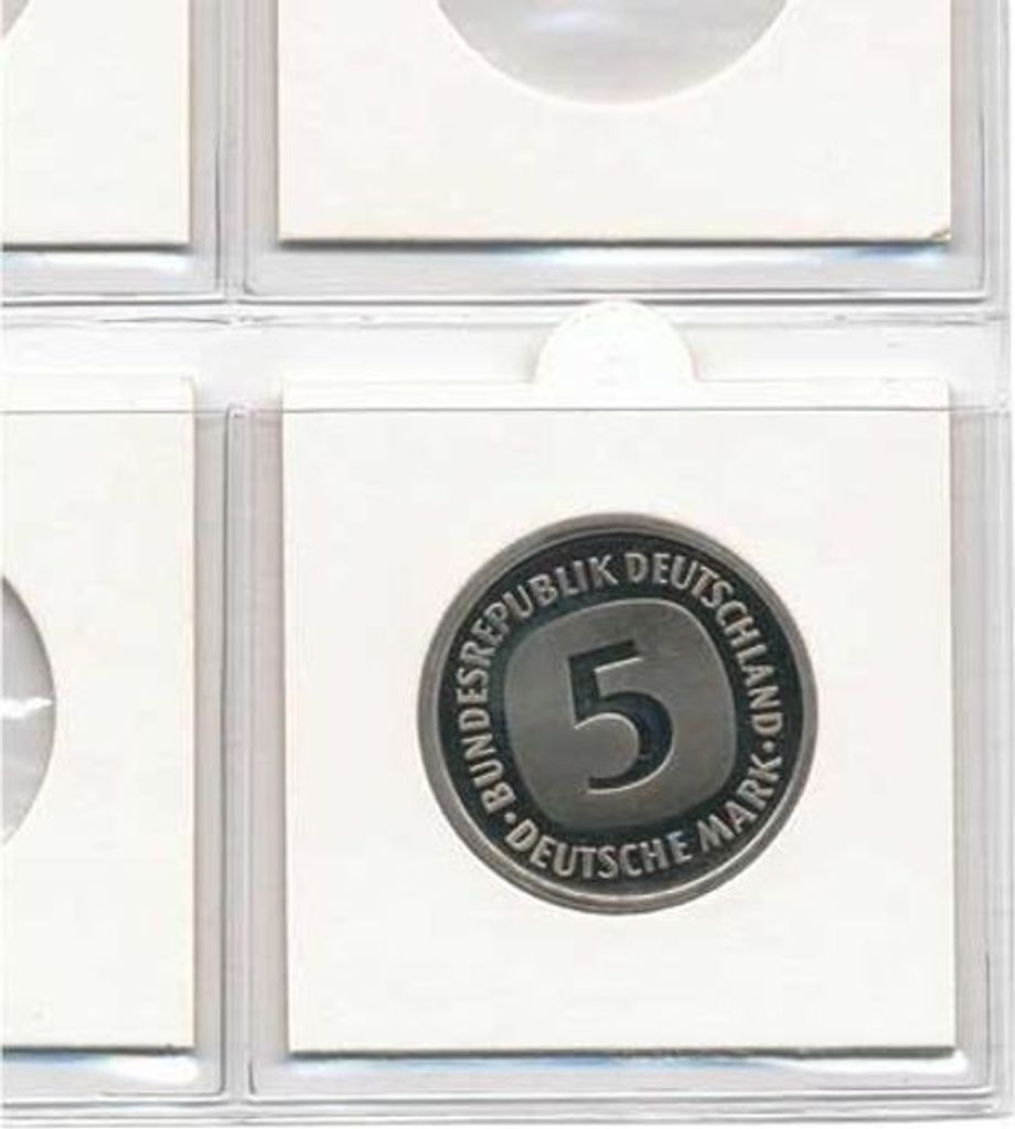 SAFE 100 Münzrähmchen 50x50mm zum Heften Innendurchmesser 20 mm