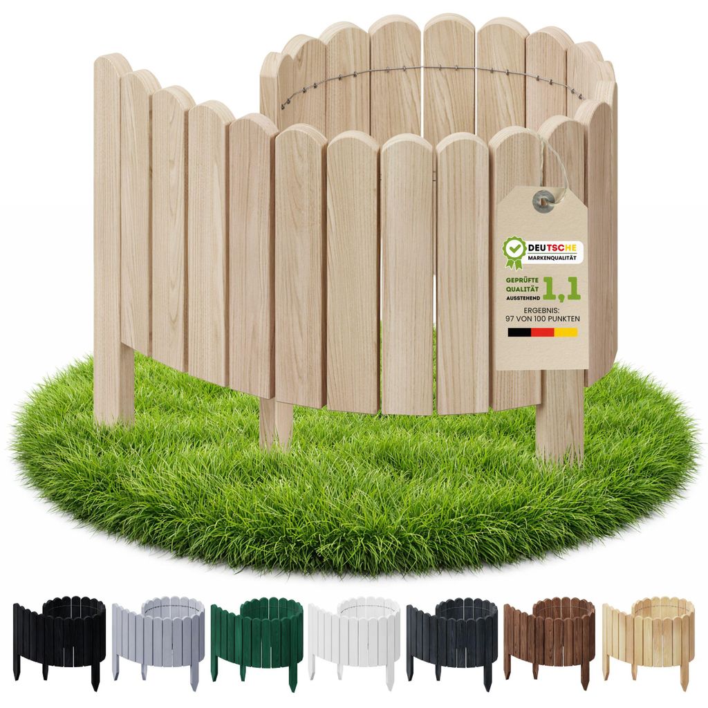 Floranica Bordure de Jardin en bois 20 x 100 cm Non-traité Image du produit 