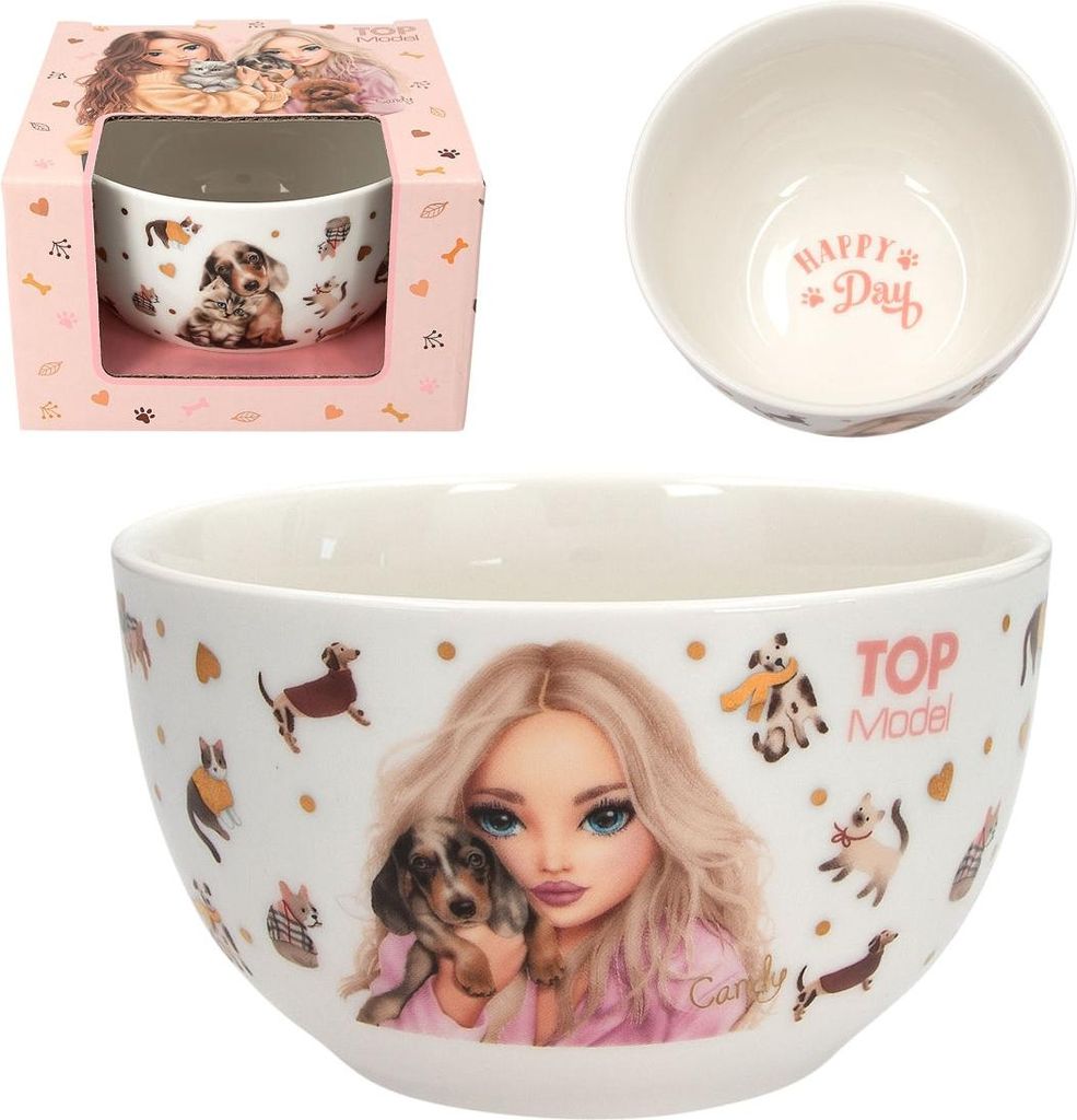 Fur ever Friends - Müslischale in Weiß, mit Model Motiv,