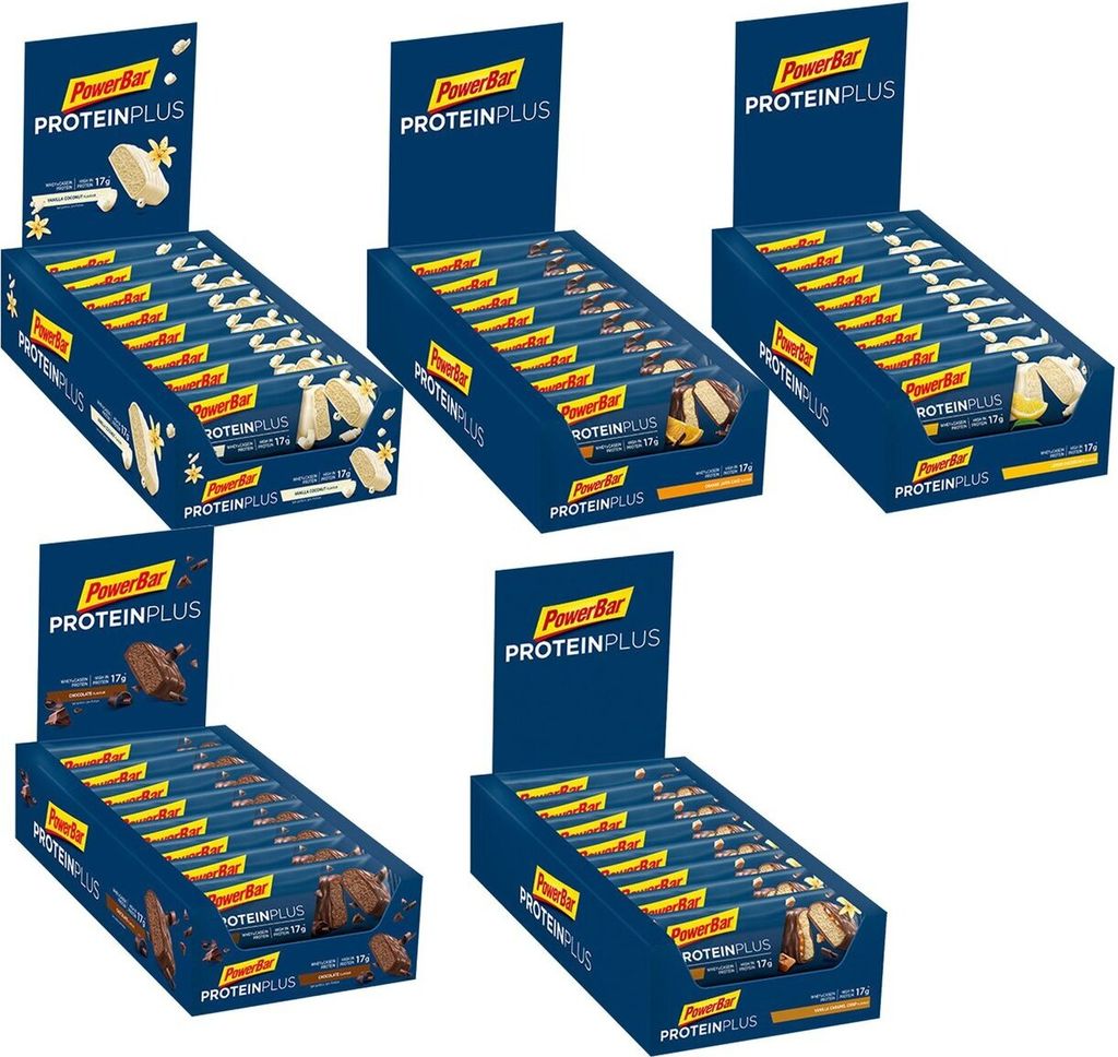 PowerBar Protein Plus Bar 30%, 15 x 55g Riegel BOX Schoko Produktbild 