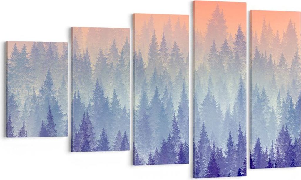 Bild auf Leinwand - Leinwandbild - Wald Baum Natur - Produktbild 