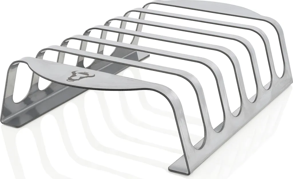 Support Ribs Barbecue Inox pour Cuisson Homogène et Gain de Place 6u