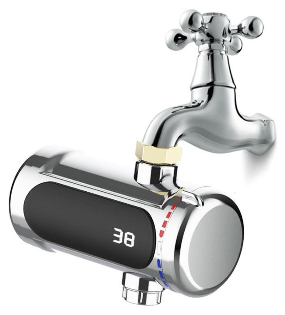 3000W Edelstahl Durchlauferhitzer – Kompakter Mini Produktbild 