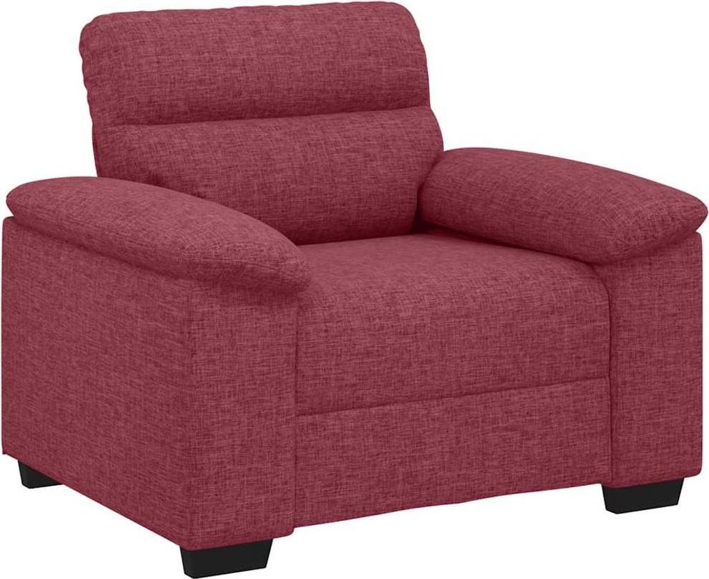 vidaXL Sessel Weinrot 100x81x84 cm Stoff