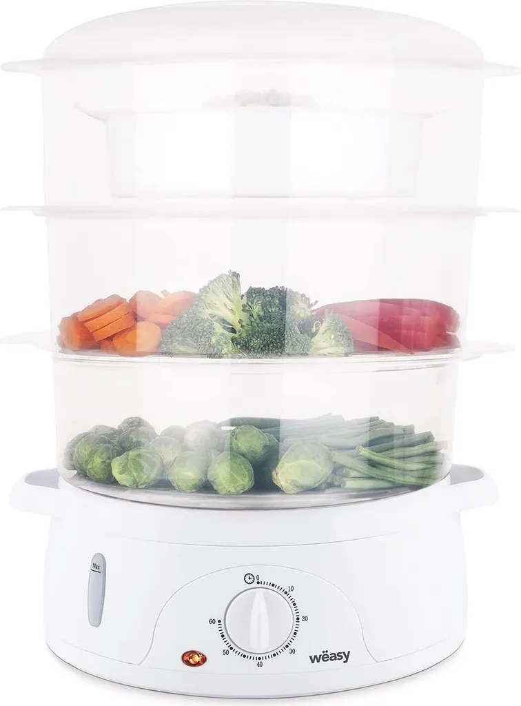 Weasy 9L Vaporiera 800W: Cuoci a Vapore per Dieta e Fitness | Acquista