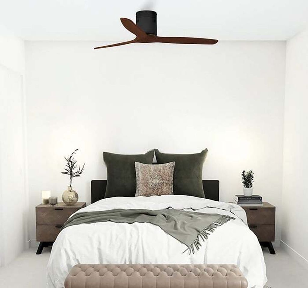 SKYLER Deckenventilator aus Holz ohne Licht - Gleichstrommotor - Ø 132 cm