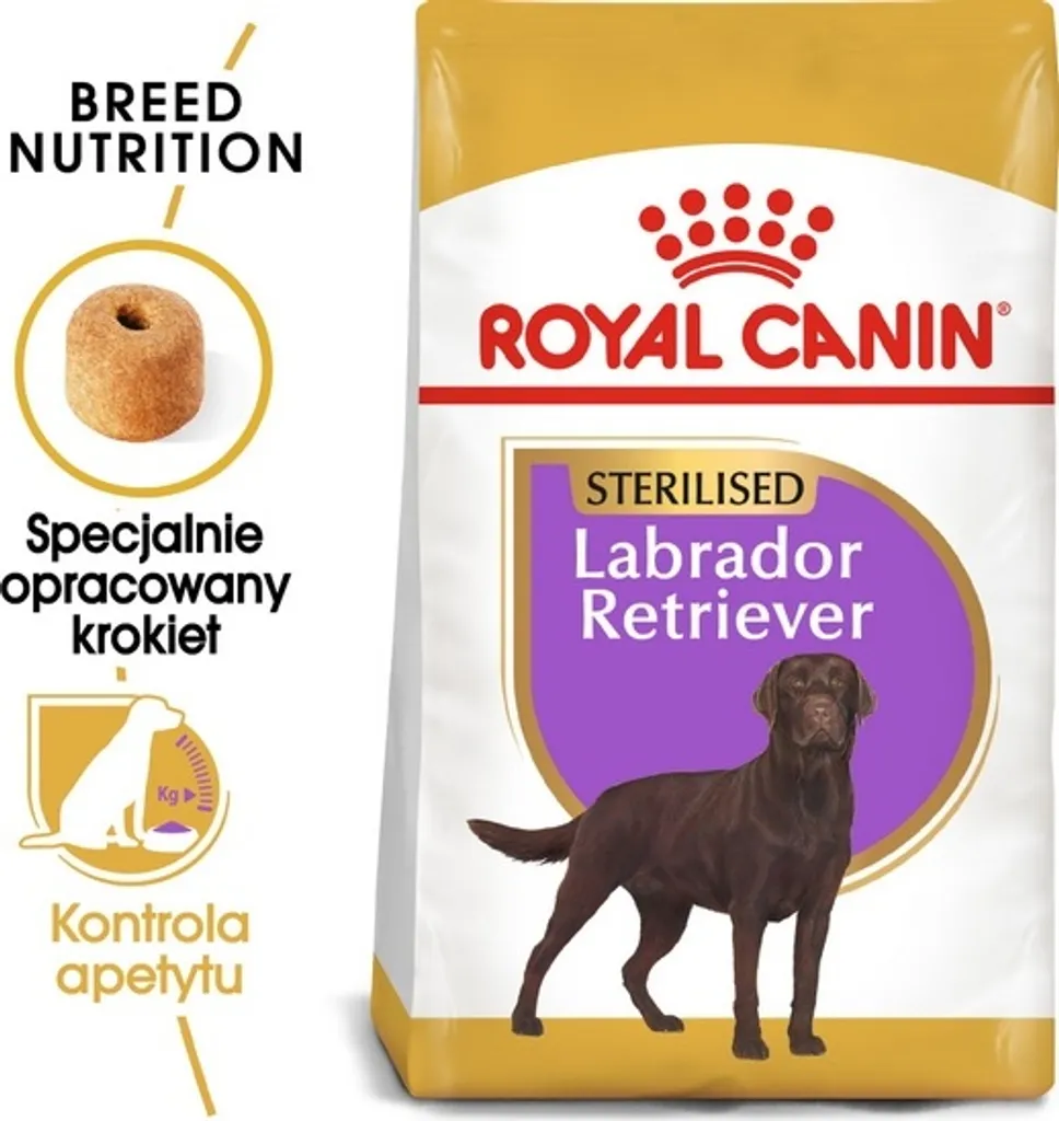 Royal Canin Labrador Adult Sterilised 12 kg - Éviter la Prise de Poids