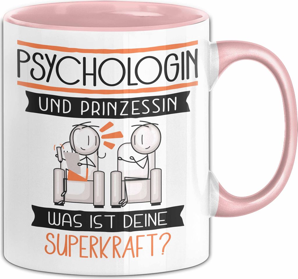 Psychologin Und Prinzessin Tasse Geschenk Für Eine Psychologin Geburtstag Was Ist Deine Superkraft (Rosa)