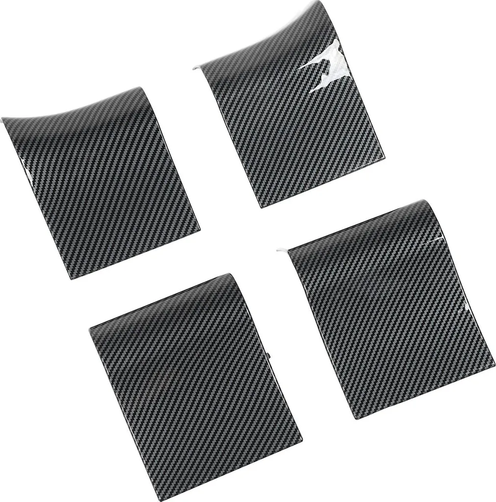 Kit d'Habillage pour Poignée de Porte Intérieure en Carbone 4 Pièces