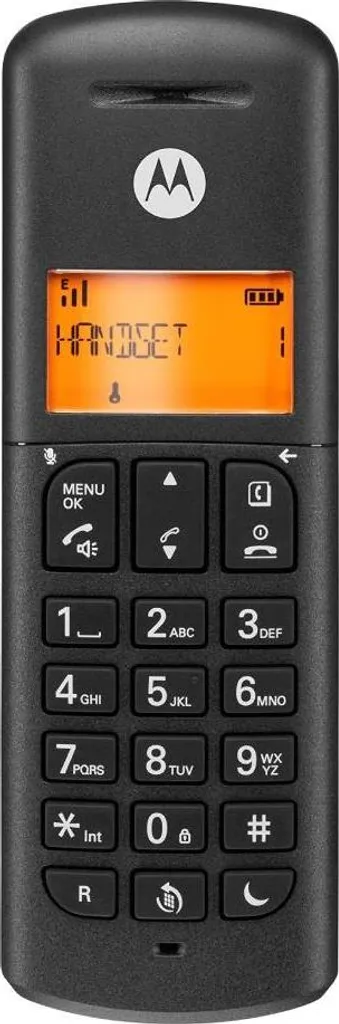 Motorola E202 Duo Téléphone Fixe Sans Fil Noir avec Double Combiné DECT