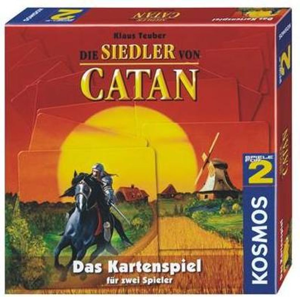 Siedler von Catan: Kartenspiel für 2 - Holzspielteine - Kosmos 1996 - Rarität