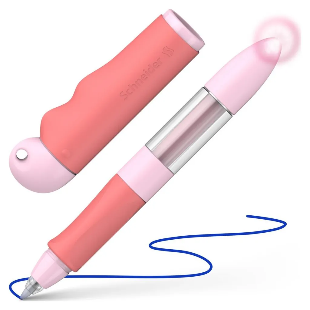 Roller Schneider Base Senso Idéal pour Écriture Longue Rose et Rouge - 2