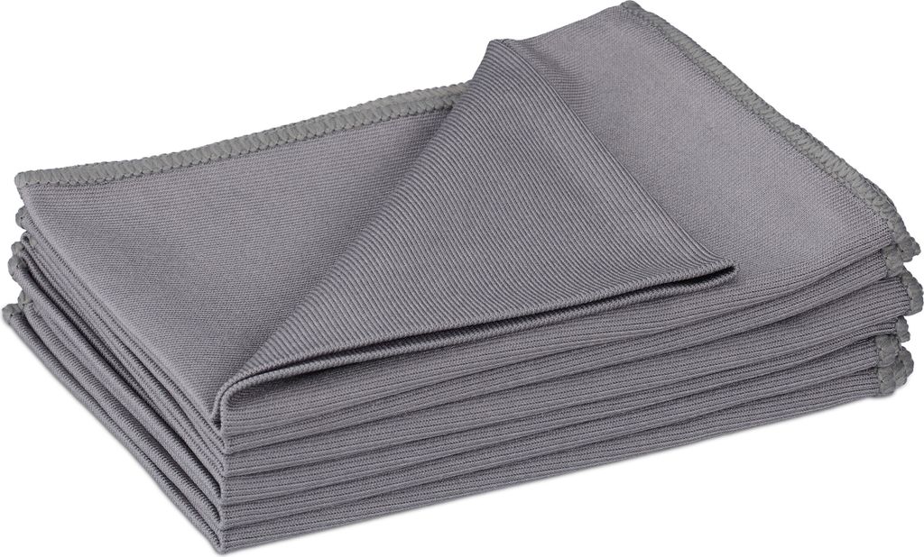 Set di 6 panni in microfibra Relaxdays, 40x60, panni Immagine del prodotto 