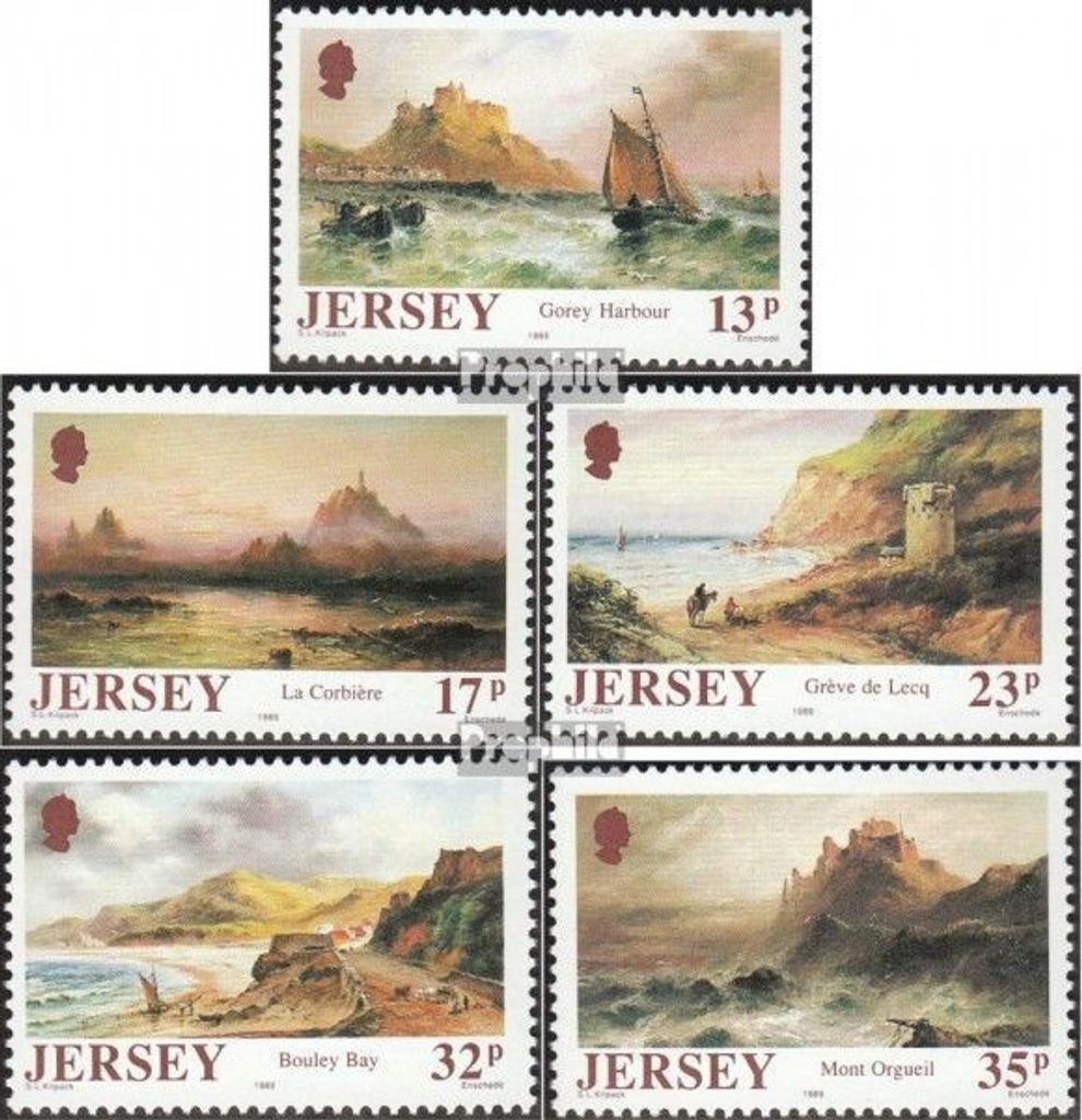 Briefmarken GB - Jersey 1989 Mi 496-500 (kompl.Ausg.) postfrisch Kilpack