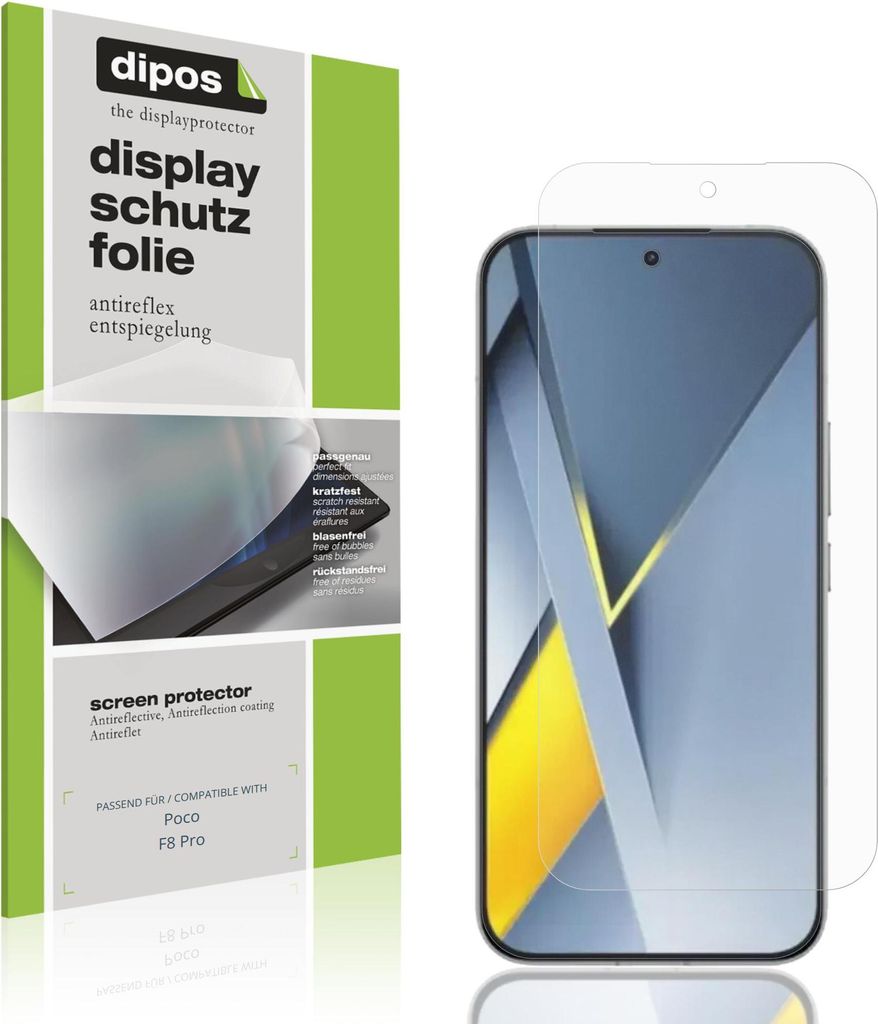 4x Schutzfolie für Poco F8 Pro matt Displayschutzfolie Folie Display Schutz dipos