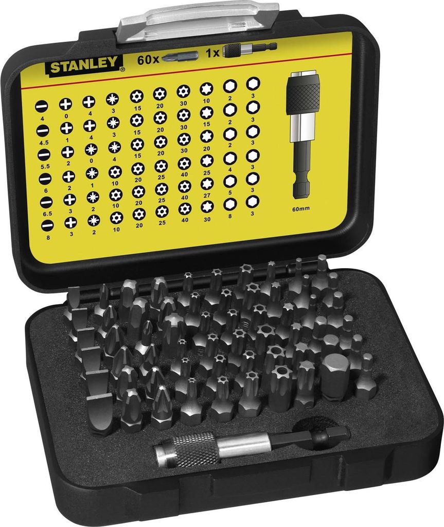 Stanley Bit-Satz 61-tlgmit Bithalter Immagine del prodotto 