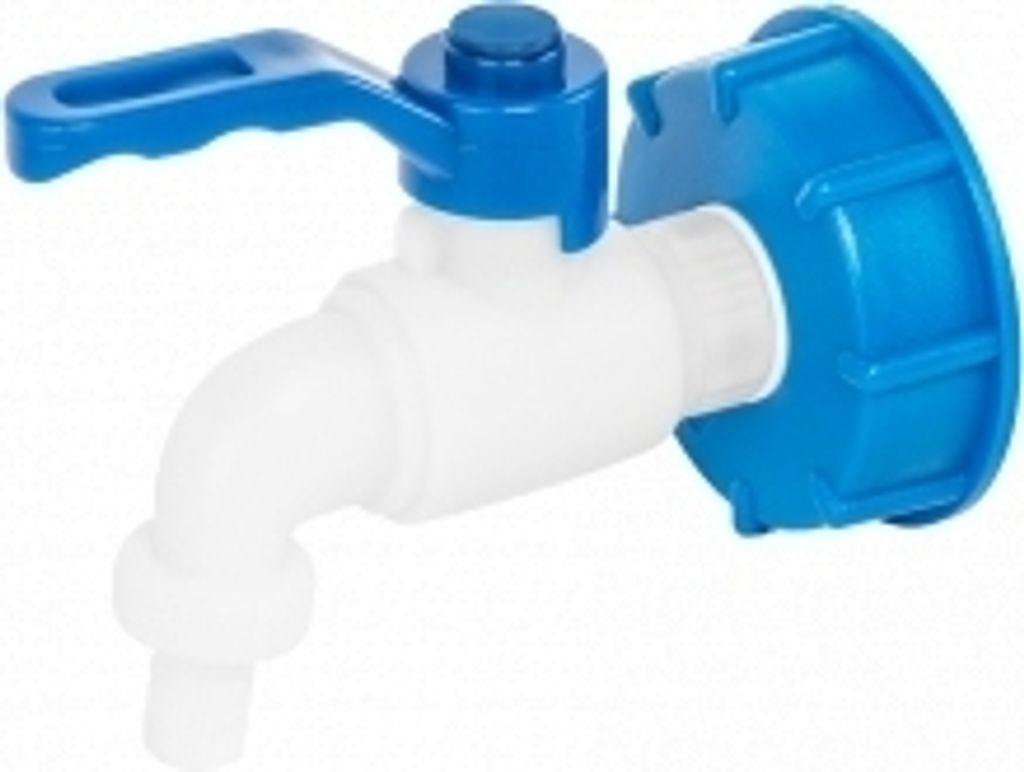 Redukce IBC nádrže - S60x6 s plastovým kohoutem -1/2 "x Obrázek produktu 