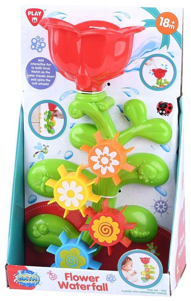 Playgo Badespielzeug Blumen-Wassermühle