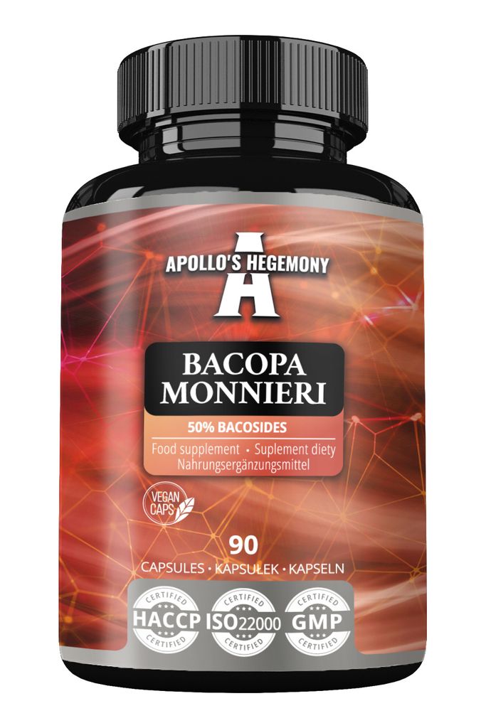 Bacopa Monnieri Nahrungsergänzungsmittel 90 Kapseln