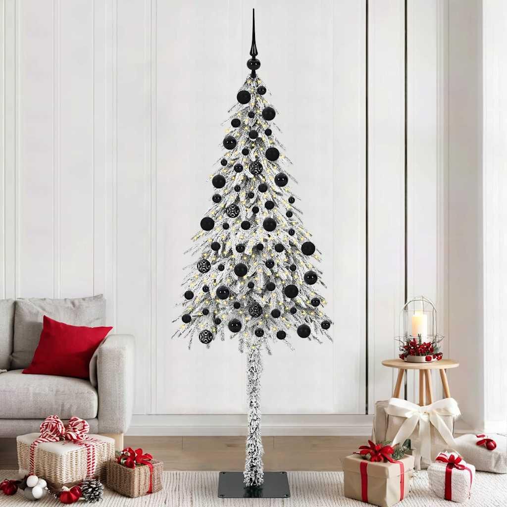 "Spring Sale"Weihnachtsbaum mit 300 LEDs - CLORIS - Weiß 210cm PE und Stahl NEU502810 - Künstliche Weihnachtsbäume