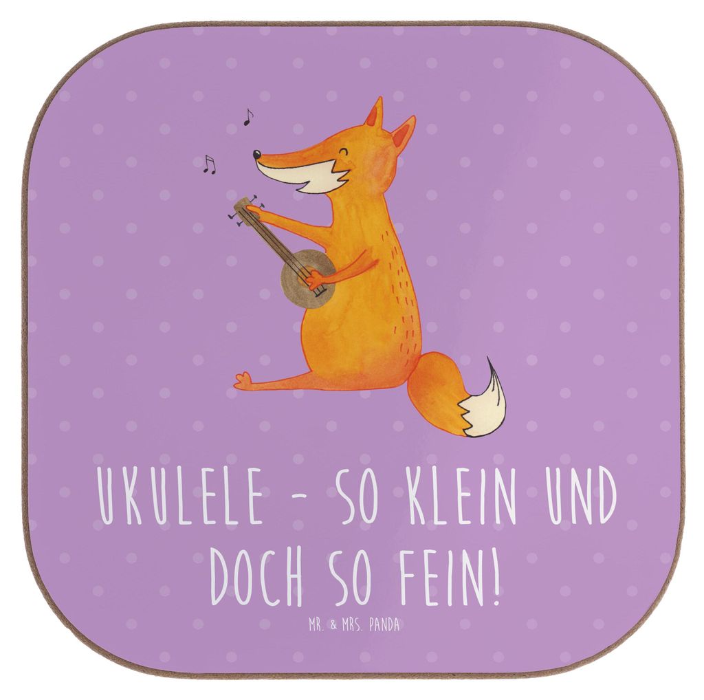Mr. & Mrs. Panda Untersetzer Glas Zauberhafte Ukulele - Produktbild 
