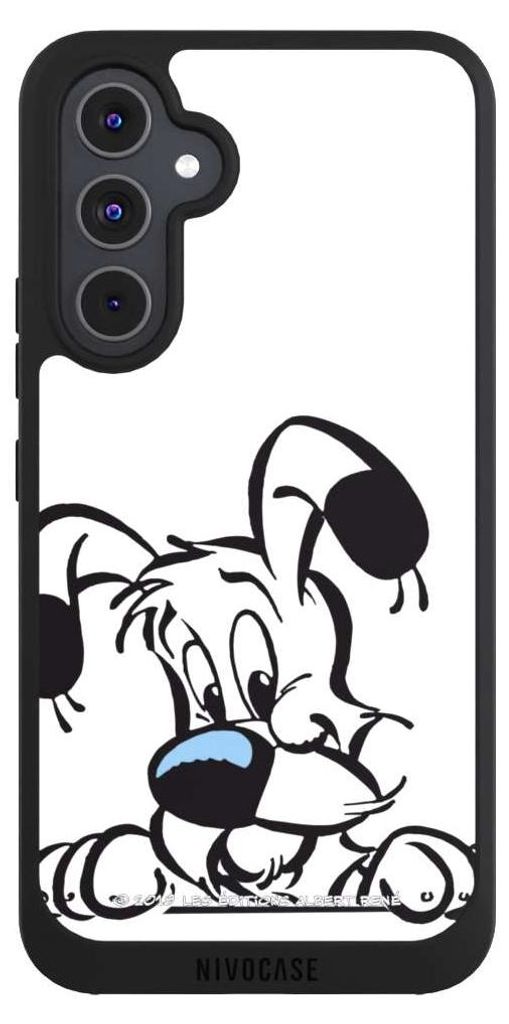 NIVOCASE Handyhülle für Samsung Galaxy A54 5G Hülle NIVOpure Case Schwarz Comic Idefix Offizielles Lizenzprodukt