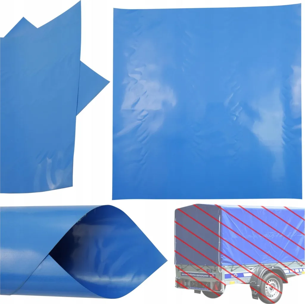 Toppa in PVC 50x50 cm Blu per Riparazione Teloni Camion e Barche