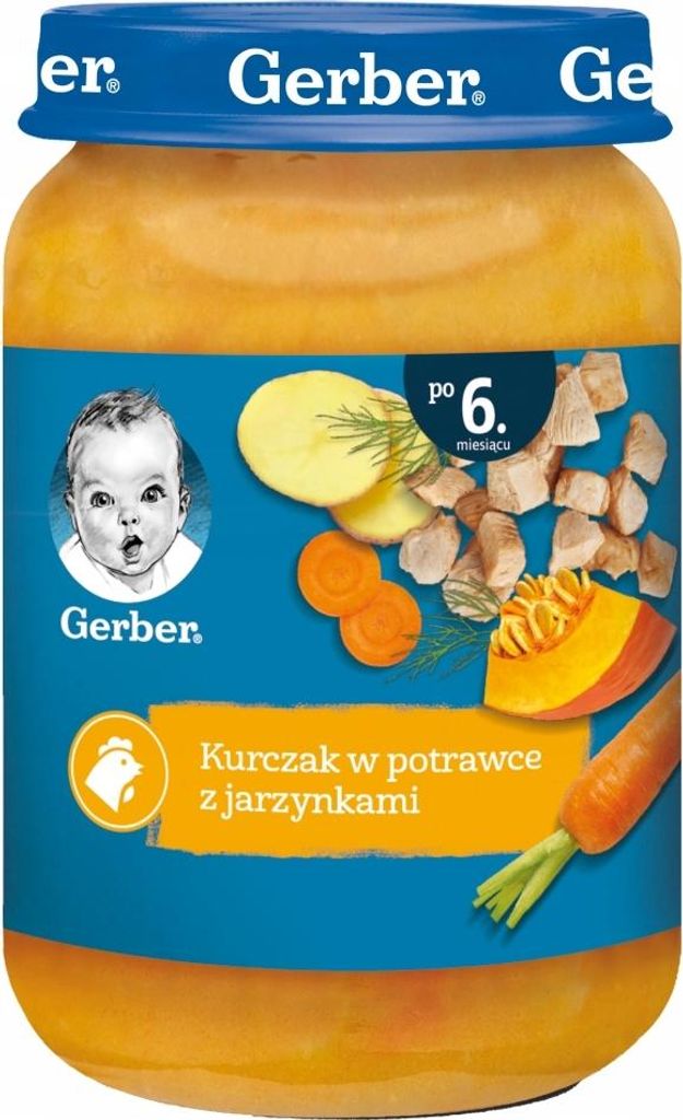 Gerber Obed pre deti po 6 mesiacoch 190 g – kuracie mäso so Obrázok produktu 