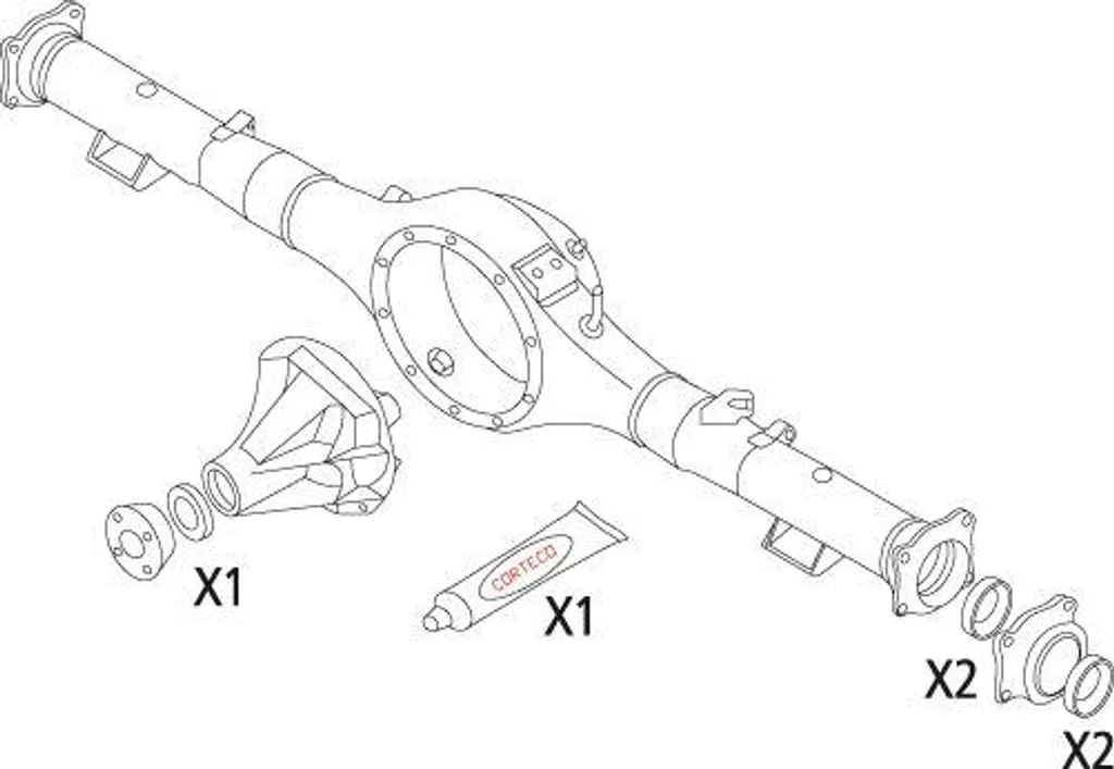 Joint de pont pour Pajero et L200 kit Corteco 19535816 étanchéité