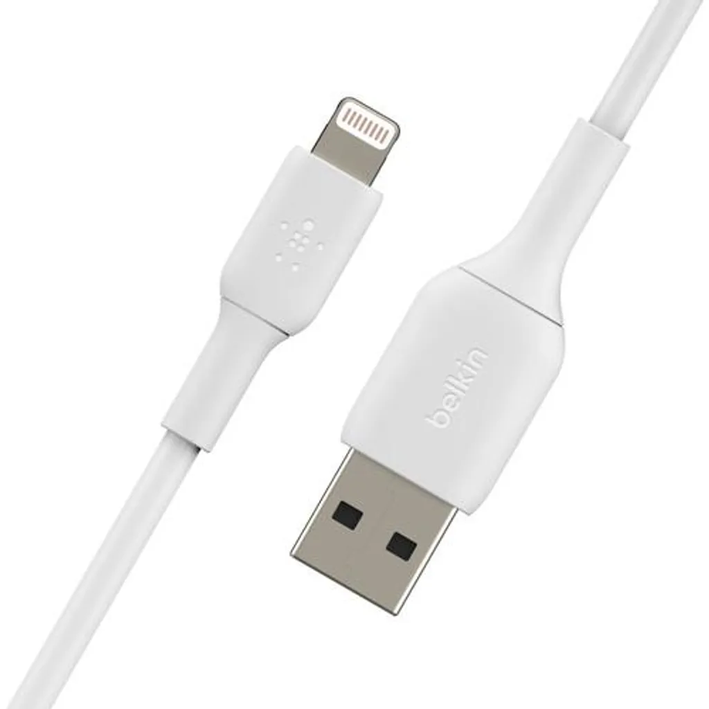 Câble Lightning 1m Belkin robuste blanc USB-A haute performance x2 - 9